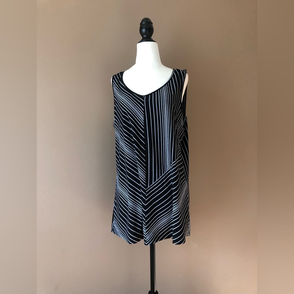 Sleeveless striped top